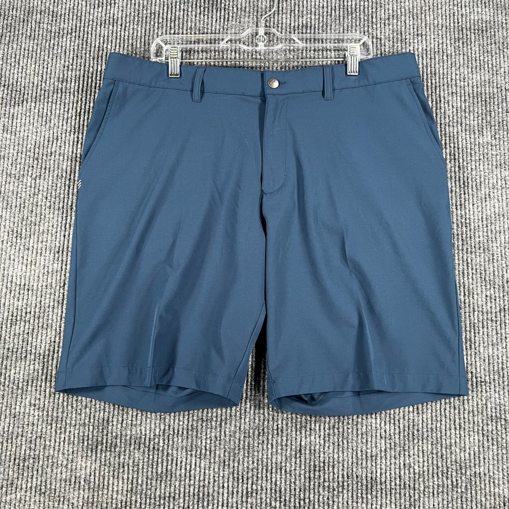 Adidas Golf Shorts Mens Size 38 Blue Chino Performance Outdoor Comfort Stretch